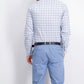 Tommy Hilfiger Men's Fitted Performance Stretch Blue Check Dress Shirt Navy Size 15.5X32-33
