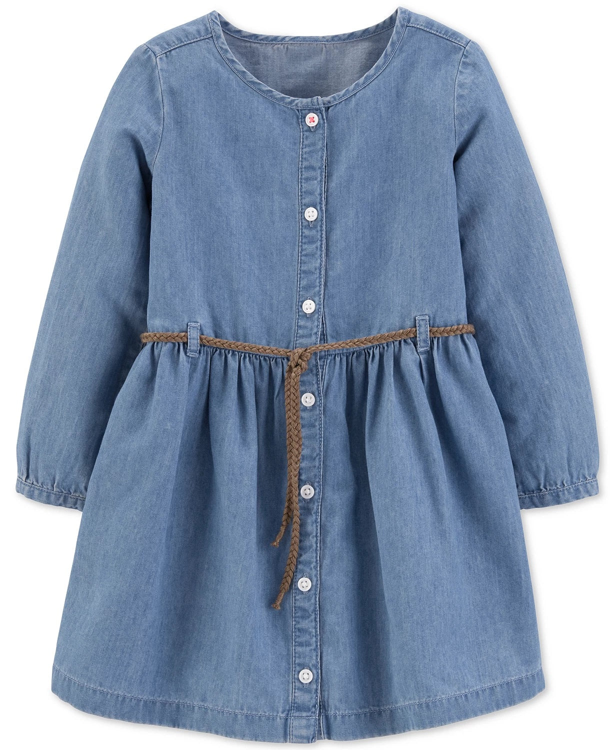 Carter's Toddler Girls Belted Denim Shirtdress Blue Size 4T