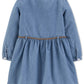 Carter's Toddler Girls Belted Denim Shirtdress Blue Size 4T