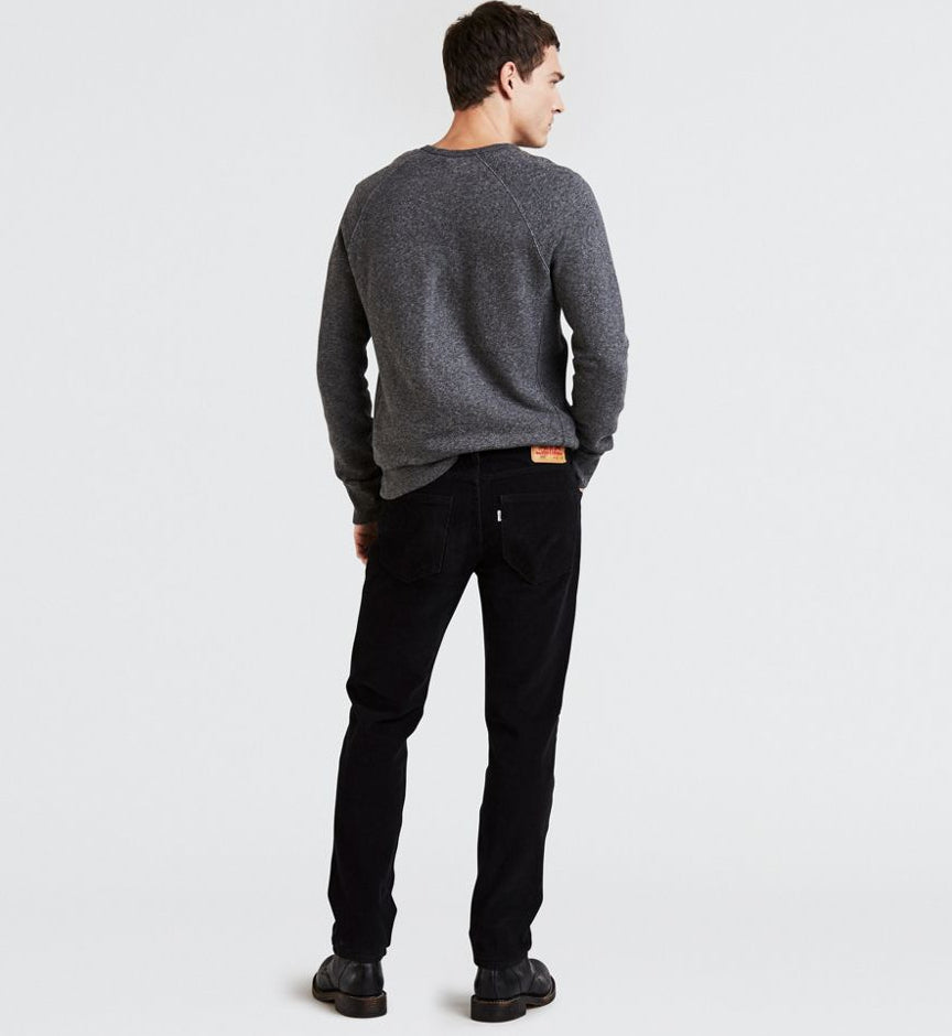 Levi's Men's 502 Taper Corduroy Pants Black Size 33WX30L