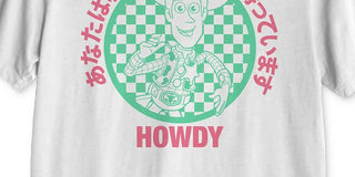 Hybrid Men's Woody Howdy Print Short Sleeve Graphic T-Shirt White Size Medium