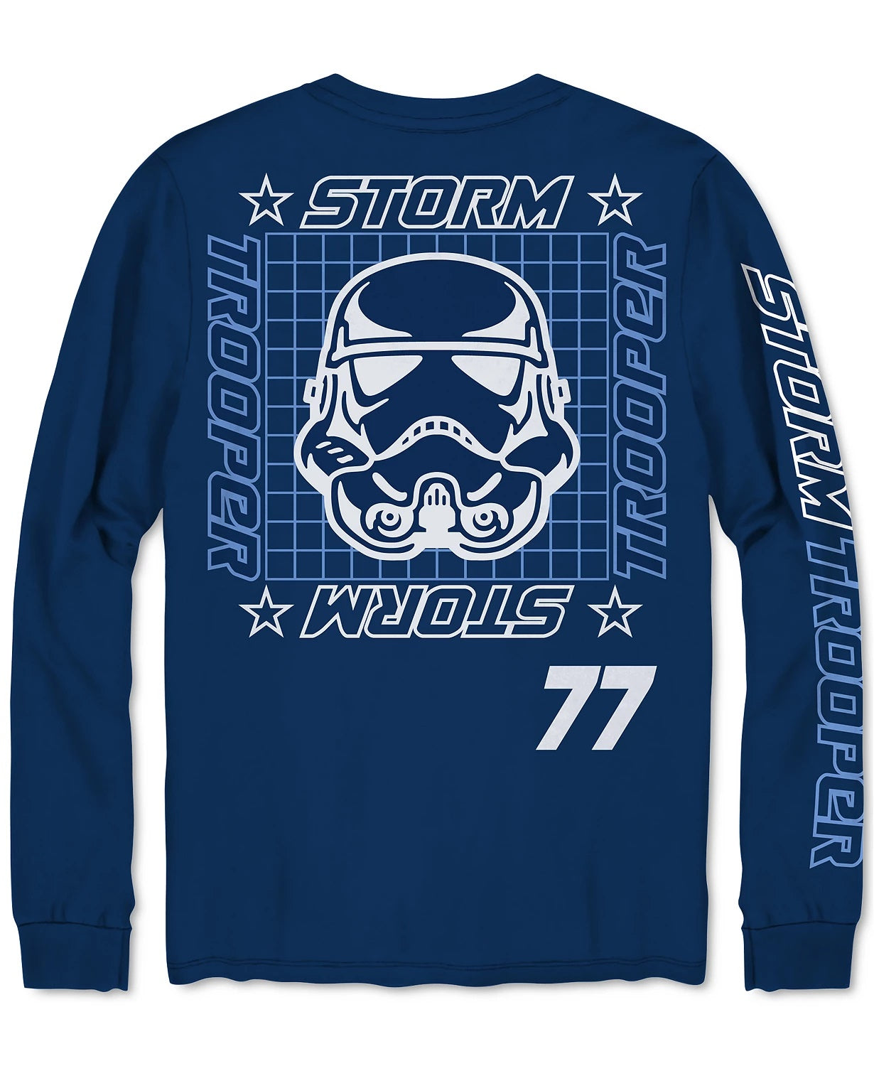 Star Wars Toddler Boys Stormtrooper 77 Grid T-Shirt Navy Size 4