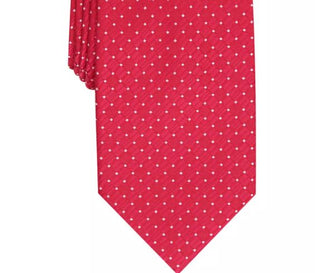 Perry Ellis Men's Kimball Micro Dot Tie Red Size Regular
