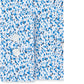 Kenneth Cole Reaction Men's All Day Flex Slim-Fit Performance Stretch Printed Dress Shirt Blue Size 16X34-35