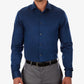 Calvin Klein Men's Steel Extra-Slim Fit Non-Iron Performance Herringbone Dress Shirt Med Blue Size 32-33