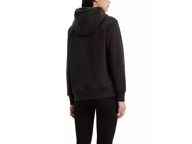 Levi's Women's Sequin Graphic Sport Hoodie Black Size Large