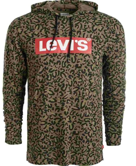 Levi's Men's Long Sleeve Tonner Hoodie Green Size Large