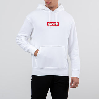 Levi's Men's Logo Hoodie White Size XX-Large