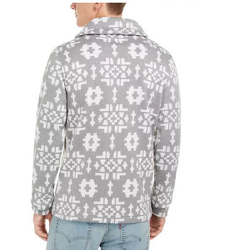 Levi's Men's Patterned Shawl Collar Sweater White Size X-Large