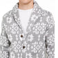 Levi's Men's Patterned Shawl Collar Sweater White Size X-Large