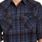 Levi's Men's Curran Regular Fit Plaid Shirt Blue Size XX-Large