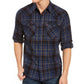 Levi's Men's Curran Regular Fit Plaid Shirt Blue Size XX-Large