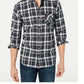 Levi's Men's Reese Plaid Shirt Grey Size Small