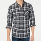 Levi's Men's Reese Plaid Shirt Dark Gray Size X-Large
