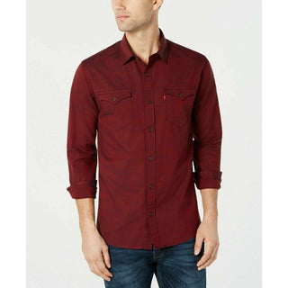 Levi's Men's Darrow Shirt Bright Red Size XX-Large