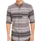 Levi's Men's Avalon Striped Flannel Shirt Grey Size Small