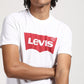 Levi's Men's Batwing Logo-Print T-Shirt White Size Extra Large