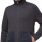 Calvin Klein Men's Regular-Fit Mix-Media Full-Zip Sweatshirt Gray Size XX-Large