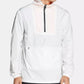 DKNY Men's Logo-Print 1/4-Zip Jacket White Size X- Large