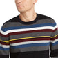 DKNY Men's Roadmap Regular-Fit Stripe Sweater Navy Size Large