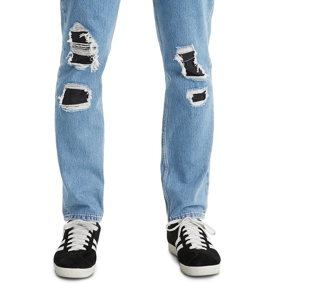 Levi's Men's 511 Slim Fit Rip And Repair Jeans Blue Size 32X34