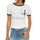 Disney Juniors' Frozen Be Brave Ringer T-Shirt Blue Size Extra Large