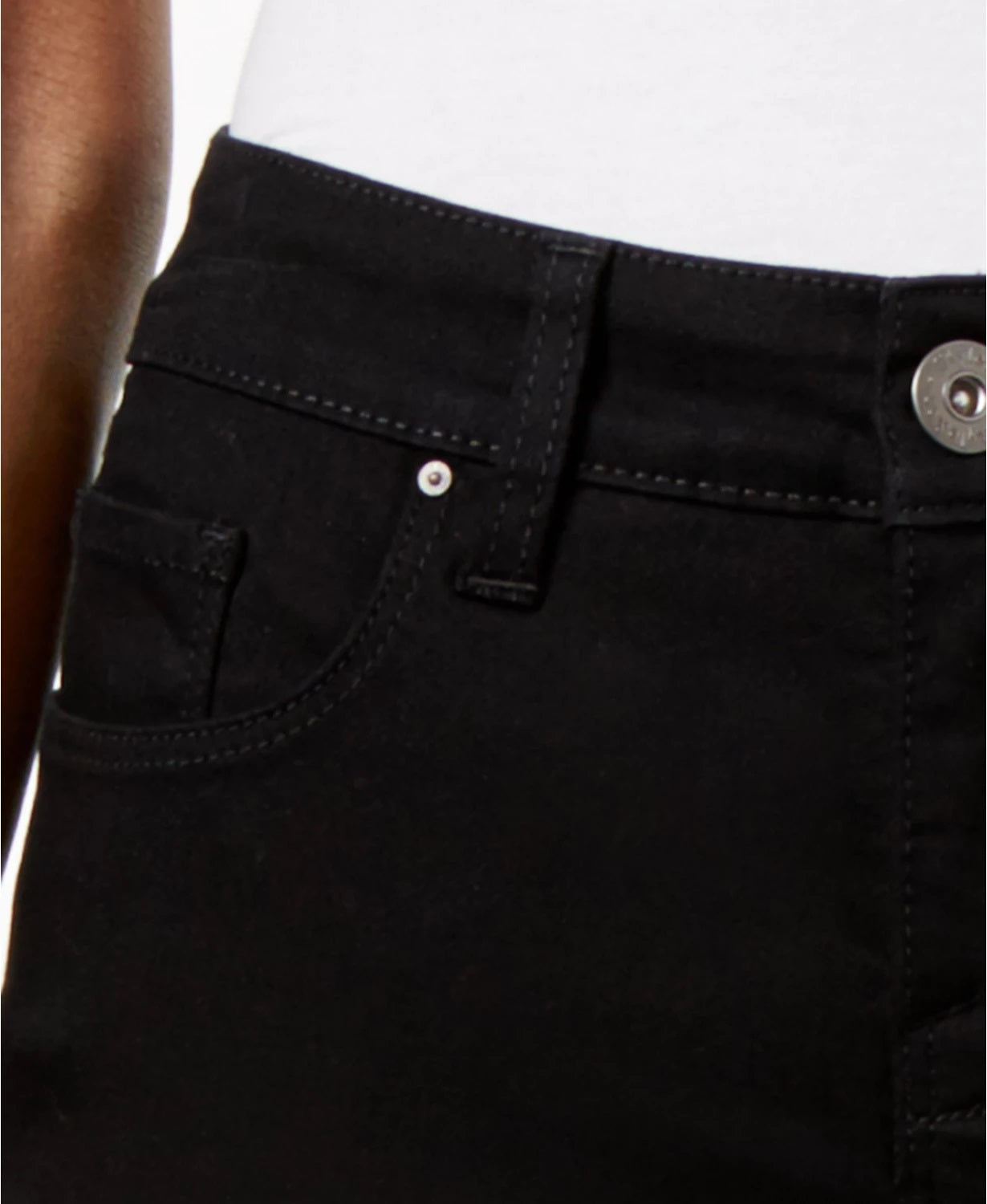 Style & Co Women's Curvy-Fit Skinny Jeans Regular Short And Long Lengths Black Size 8