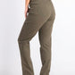 Style & Co Women's Tummy-Control Straight-Leg Fashion Jeans Green Size 16