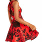 City Studios Juniors' Cutout-Back Fit & Flare Dress Red Size 3