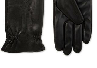 Isotoner Signature Men's Sleekheat Faux Nappa Gloves Black Size X-Large