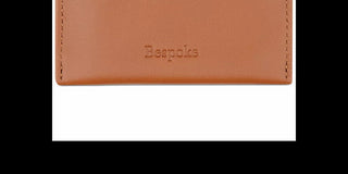 Bespoke Men's Floral & Nappa Leather Card Case Beige Size Regular