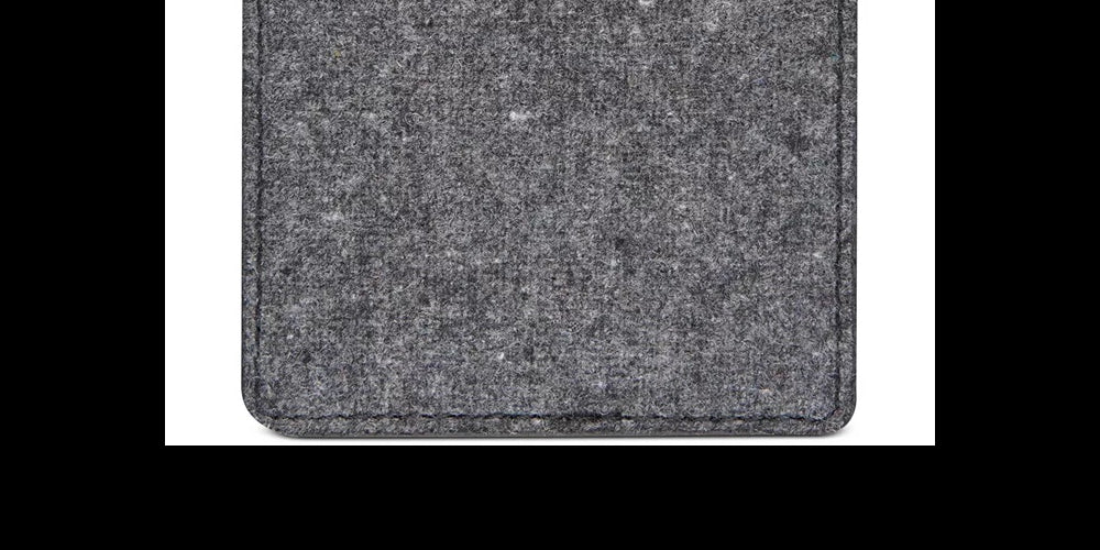 Bespoke Men's Felt Adhesive Card Case Gray Size Regular