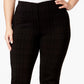 Alfani Women's Plus Hollywood Printed Skinny Pants Black Size 28W