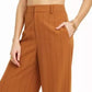 Danielle Bernstein Women's Pinstripe Trouser Pants Dark Orange Size 12