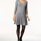 Style & Co Women's Swing Dress Grey Size Small