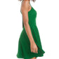 City Studios Juniors' Bow-Back Fit & Flare Dress Green Size 3