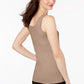 Alfani Women's Scoop-Neck Basic Tank Brown Size Medium