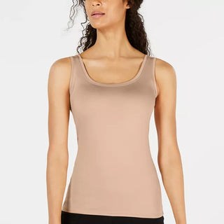 Alfani Women's Scoop-Neck Basic Tank Brown Size Medium