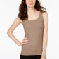 Alfani Women's Scoop-Neck Basic Tank Brown Size Medium
