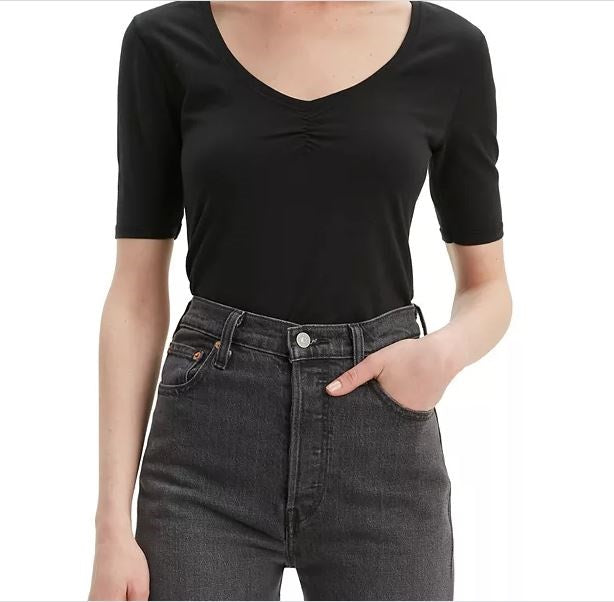 Levi's Women's Cecilia T-Shirt Black Size Medium