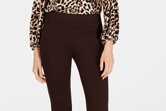 INC International Concepts Women's Petite Seamless Leggings Brown Size 24X4.5