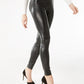 INC International Concepts Women's Petite Faux-Leather Skinny Pants Black Size 6 Petite