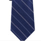 Michael Kors Men's Pencil Stripe Silk Classic Neck Tie Blue Size Regular