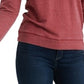 Lucky Brand Women's Necklace Embroidered Sweatshirt Red Size X-Small
