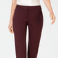 Alfani Women's Petite Ponte-Knit Slim-Leg Pants Wine Size 2P