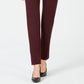Alfani Women's Petite Ponte-Knit Slim-Leg Pants Wine Size 2P