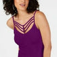 Thalia Sodi Women's Ladder-Trim Tank Top Dark Purple Size Small