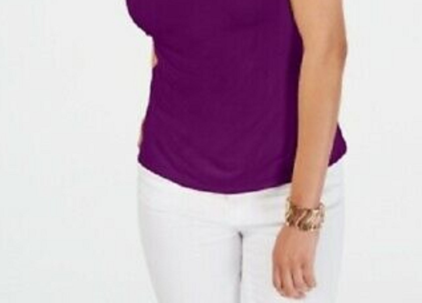 Thalia Sodi Women's Ladder-Trim Tank Top Dark Purple Size Small