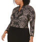 Alex Evenings Women's Plus Size Column Gown & Jacket Brown Size 20