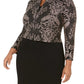 Alex Evenings Women's Plus Size Column Gown & Jacket Brown Size 20